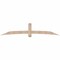 Ekena Millwork Bellingham Smooth Timber Gable Bracket, Douglas Fir, 108"W x 22"H x 5 1/2"D x 5 1/2"F, 5/12 Pitch GBW108X22X0606BEL00SDF - alternate 1